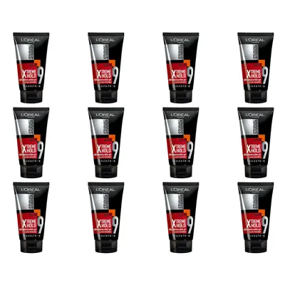 Loreal Studio Xtreme Hold Indestructible Hair Gel Elastic Resistance 150ml (Pack of 12)