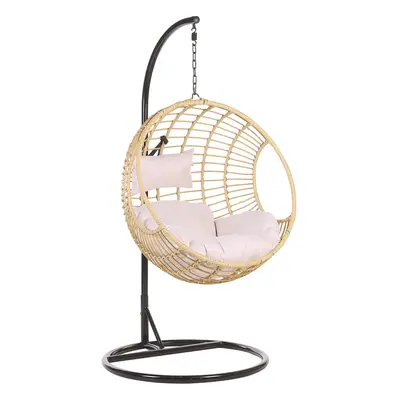 Hanging Chair with Stand ASPIO PE Rattan Natural