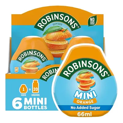 Robinsons Mini - No Added Sugar - Low Calorie - Orange, Count