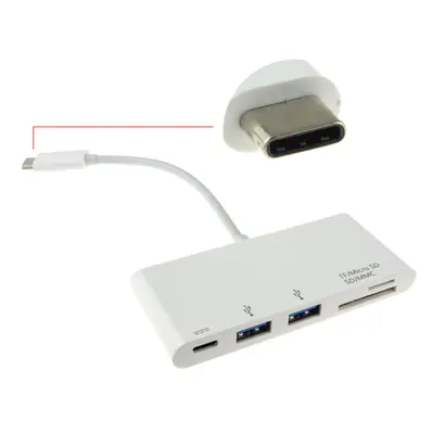 kenable USB 3.1 Type C to x USB Sockets & SD Micro SD Card Reader with PD