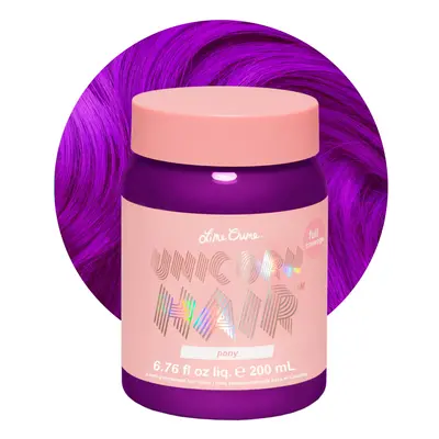 Lime Crime Full Coverage Unicorn Hair Dye Pony (Violet Purple) - Damage-Free Semi-Permanent Hair