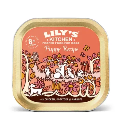 Lily's Kitchen Wet Dog Tray Puppy Recipe Chicken 150g (Pack of 10)