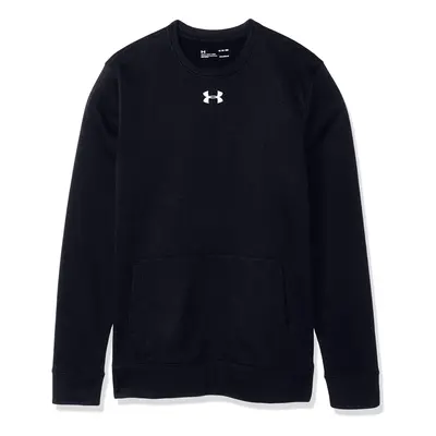 Under Armour Mens Rival Fleece Crew Pullover Black White MD