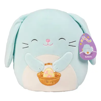 Squishmallows Original 10-Inch Buttons The Blue Bunny - Official Jazwares Plush - Collectible So