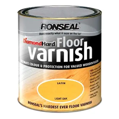 Ronseal 2.5L Diamond Hard Floor Varnish - Light Oak