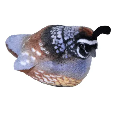 Wild Republic Audubon Birds California Quail Plush with Authentic Bird