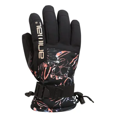 (M, Dark Pink) Animal Childrens/Kids Toasty Ski Gloves