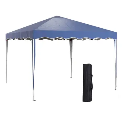 Outsunny 3x3(m) Pop Up Gazebo Marquee Tent for Garden w/ Carry Bag Blue