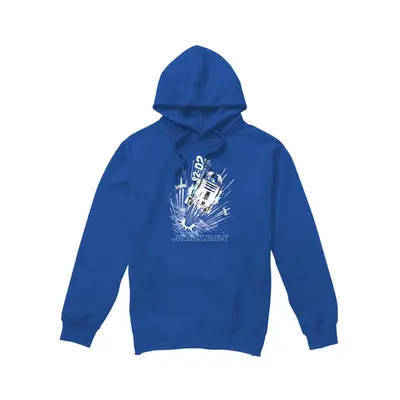 (L, Royal Blue) Star Wars Mens Blast Off R2-D2 Hoodie