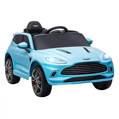 AIYAPLAY Aston Martin DBX Licensed 12V Kids Electric Car w/ Remote, Blue