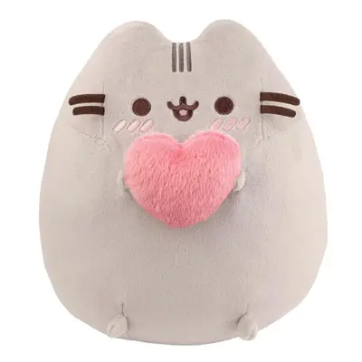 AURORA, Pusheen with Heart Soft Toy, Grey, 9In