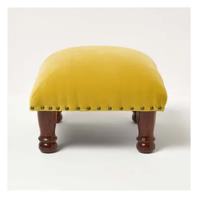 (Yellow, x x cm) Mable Velvet Footstool