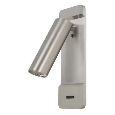 Leds-C4 Lire - LED Wall Reading Light Satin Nickel 179lm 2700K