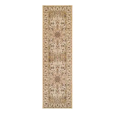 (Persian - Cream, Runner : x cm) Luxury Traditional Oriental Pure Wool Rugs Hallway Runner Small