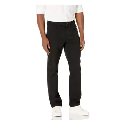 Men's Straight-Fit 5-Pocket Comfort Stretch Chino Pant (Previously Goodthreads), Black, 36W x 30