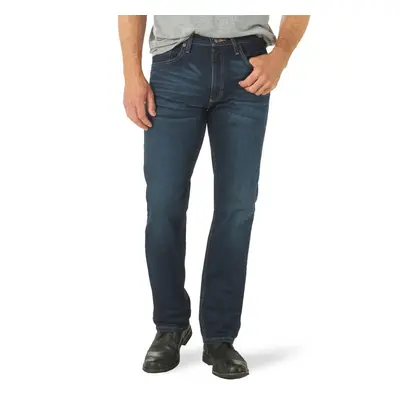 Wrangler Men's Free-to-Stretch Regular Fit Jean Blackened Indigo 36W