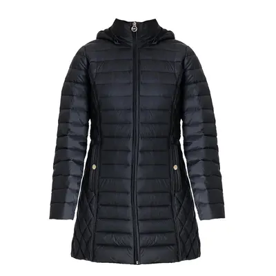 Michael Michael Kors Women's Black Hooded Down Packable Jacket Coat wi