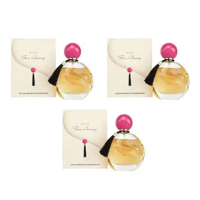 3 x Avon Far Away Fragrance Eau De Parfum EDP 50ml