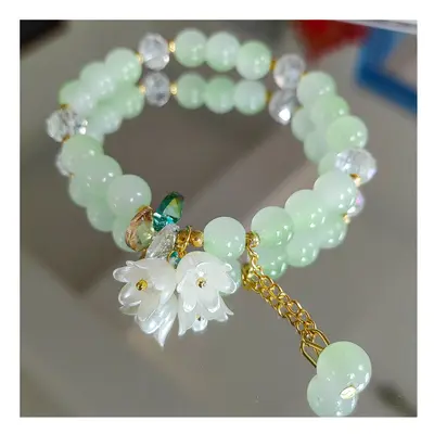 Green convallaria bracelet Trinket flower bracelet