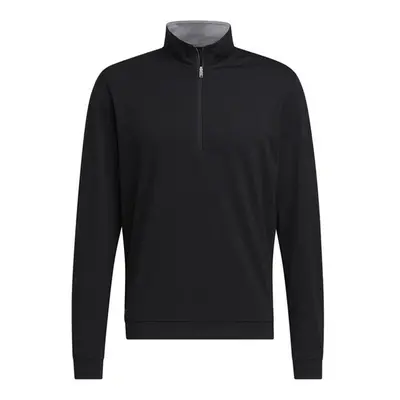 (XL, Black) Adidas Mens Elevated Quarter Zip Sweatshirt