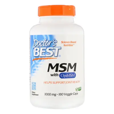 Doctor's Best, MSM with OptiMSM , 1,000 mg, Veggie Caps