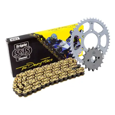 Triple-S Honda CBR650F, CB650F Chain & Sprocket Kit Gold