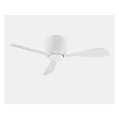 LEDS C4 Bora 988mm Blade 98.8cm Ceiling Fan with LED Light White Small