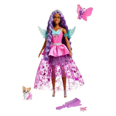 Doll with Two Fairytale Pets and Wing-Detailed Dress, Barbie âBrooklynâ Doll From Barbie A T