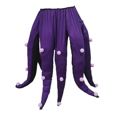 2024 Women Halloween Costume Black Purple Long Tentacles Octopus Skirt Little Mermaid Ursula Wom