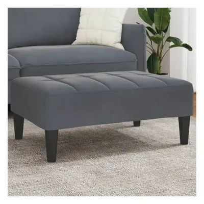 vidaXL Footstool Dark Gray 30.3x21.7x12.2 Velvet