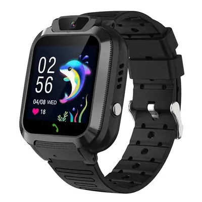 (Black) 4G Kids Smart Watch Sim Card Call Video SOS WiFi LBS Location Tracker