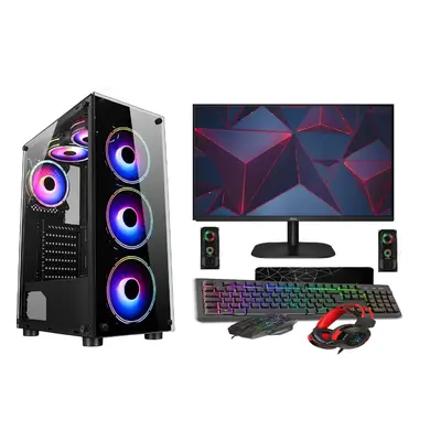 Gaming PC Bundle: Intel Core i5. RTX 6GB. 16GB RAM, 256GB SSD+1TB, 22" Monitor PC Bundle & Speak