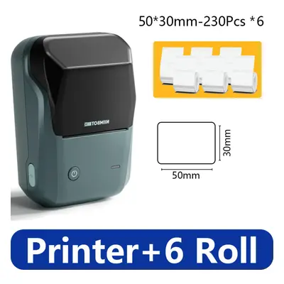 (B1 6ROLL) Niimbot B1 Mini Thermal Self-adhesive Labels Printer Mini Portable Printer For Mobile