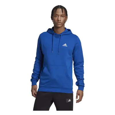 adidas Men's Essentials Fleece Hoodie Team Royal Blue/White Medium