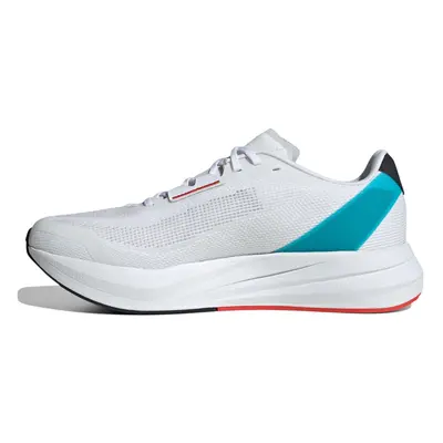 adidas Men's Duramo Speed Sneaker White/Black/Lucid Cyan