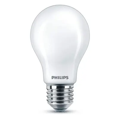 Philips LED Classic A60 Frosted Light Bulb Pack [E27 Edison Screw] 8.5W - 75W Equivalent , Cool 