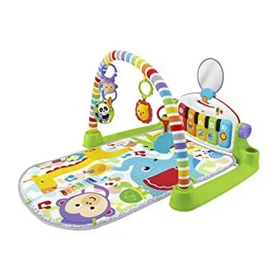 Fisher-Price Deluxe Kick & Play Piano Gym - UK English Edition, baby activity playmat with toy p