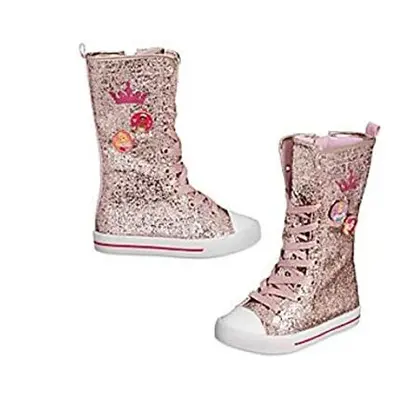 Princess Glitter Boots Trainers UK Size EU For Girls Kids NEW