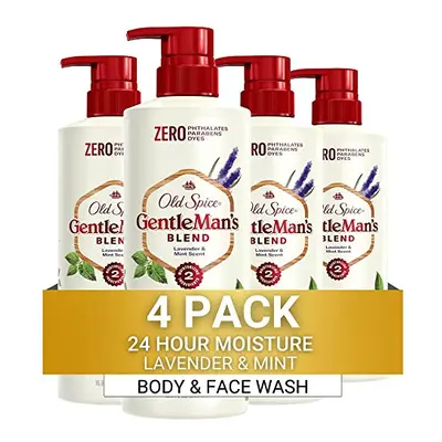 Old Spice Men's Body Wash GentleMan's Blend Lavender & Mint oz (Pack of 4)