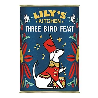 Lily's Kitchen Christmas Three Bird Feast - Complete Wet Dog Food (6 x 400g)