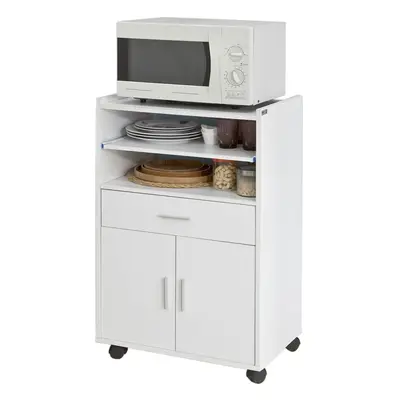 SoBuyÂ® FSB09-W, Microwave Shelf Kitchen Storage Trolley Kitchen Cabinet