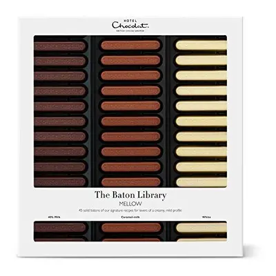 Hotel Chocolat Milk To White Chocolate Baton Library Chocolate Box, 365g