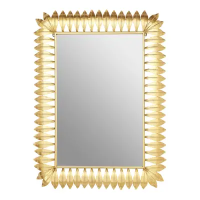 Premier Housewares Merlin Gold Leaf Frame Wall Mirror