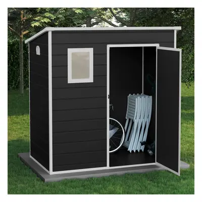 (6x4) BillyOh Oxford Pent Plastic Shed Dark Grey With Floor