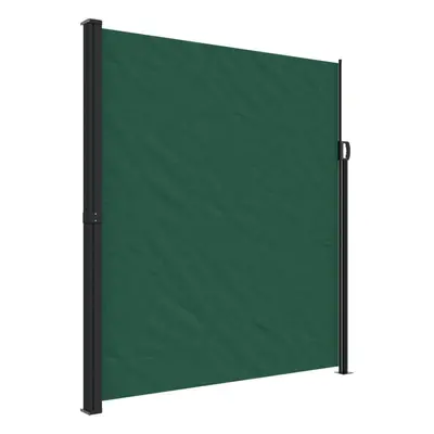 vidaXL Retractable Side Awning Outdoor Privacy Screen Dark Green 220x300 cm