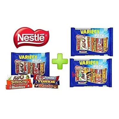 Nestle Chocolate Variety (6 bars) Toffee Crisp, Kit Kat, Yorkie etc