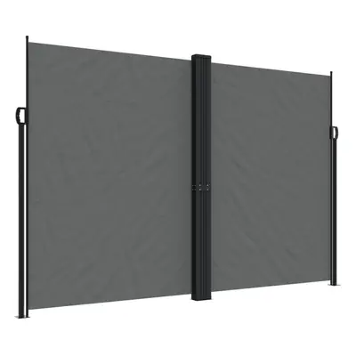 (anthracite, x cm) vidaXL Retractable Side Awning Outdoor Privacy Screen Balcony Sunshade Shelte