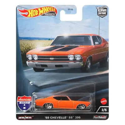 Hot Wheels Premium Chevy Chevelle SS Orange with Black Stripe