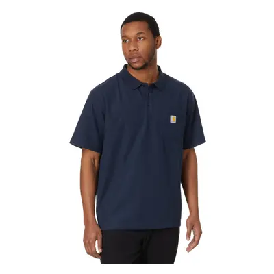 Carhartt Men's Loose Fit Midweight Short-Sleeve Pocket Polo Navy X-L