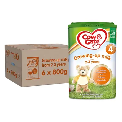 Cow & Gate Toddler Baby Milk Powder Formula, Years, 800g (Pack of 6)